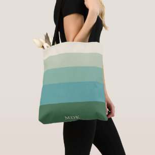 Persoonlijke Multikleur 5 Strepen Tote Bag