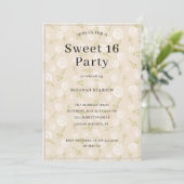 Persoonlijke Multikleur Licht Bubbles Sweet 16 Kaart (Staand voorkant)