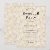 Persoonlijke Multikleur Licht Bubbles Sweet 16 Kaart (Voorkant / Achterkant)