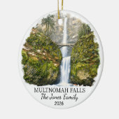 Persoonlijke Multnomah Falls-hanger, Oregon Keramisch Ornament (Links)