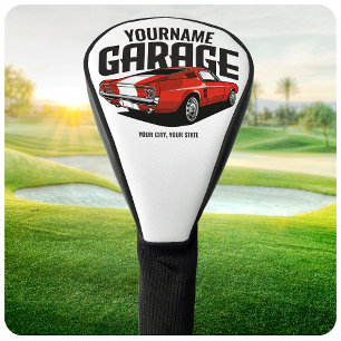 Persoonlijke Muscle Car 1967 Rood Fastback Garage Golfheadcover