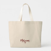 Persoonlijke Muslimah "Vraag me waarom" canvas tas (Achterkant)