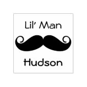 Persoonlijke Mustache Rubberstempel (Afrduk)