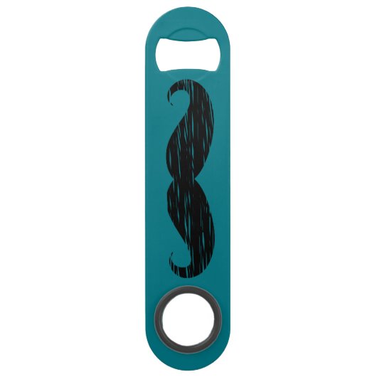 Persoonlijke Mustache Speed Flessenopener (Achterkant)