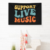 Persoonlijke muziek ondersteunen spandoek (Insitu)