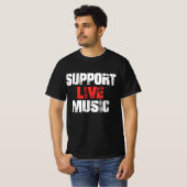 Persoonlijke muziek ondersteunen t-shirt (Voorkant volledig)