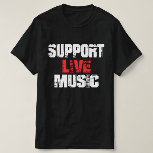 Persoonlijke muziek ondersteunen t-shirt (Design voorkant)