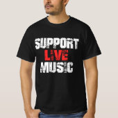 Persoonlijke muziek ondersteunen t-shirt (Voorkant)