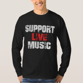 Persoonlijke muziek ondersteunen t-shirt