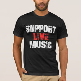 Persoonlijke muziek ondersteunen t-shirt