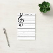 Persoonlijke muziek post-it® notes (Kantoor)