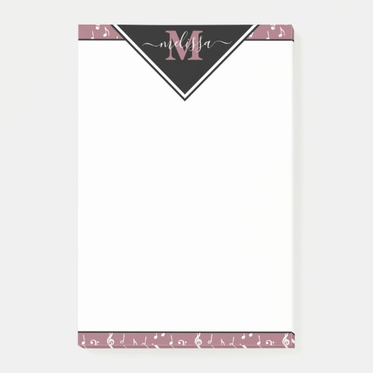 Persoonlijke muziek symbolen post-it® notes (Voorkant)