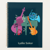Persoonlijke muziek-thema planner (Voorkant)