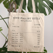 Persoonlijke muziekafspeellijst - Ontvangst van li Tote Bag