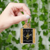 Persoonlijke muziekcadeaus voor haar, muziek sleutelhanger (Hand)