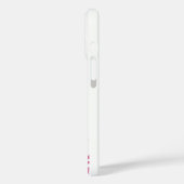 Persoonlijke Muzieknotities Hot Pink en White Case-Mate iPhone Case (Achterkant / Links)