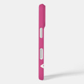 Persoonlijke Muzieknotities Hot Pink en White Case-Mate iPhone Case (Achterkant / Rechts)