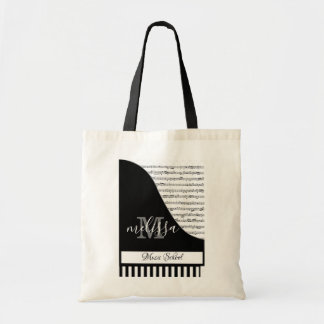 Persoonlijke muziekschool Piano Tote Bag