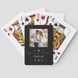 Persoonlijke muziekspeler fotolijst pokerkaarten
