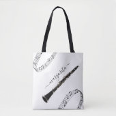 Persoonlijke Muziektas Tote Bag (Voorkant)