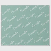 Persoonlijke naadloze weduwingshower cadeaupapier (Vlak)