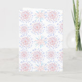 Persoonlijke naam 4 juli Happy Birthday Kaart (Achterkant)