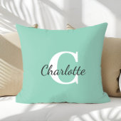 Persoonlijke Naam Aangepaste Minimalistische Monog Kussen