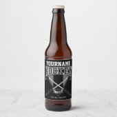 Persoonlijke NAAM Aangepaste PC-ploeg voor Hockey  Bier Etiket (Voorkant)