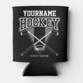 Persoonlijke NAAM Aangepaste PC-ploeg voor Hockey Blikjeskoeler (Voorkant)