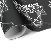 Persoonlijke NAAM Aangepaste PC-ploeg voor Hockey Cadeaupapier (Rol Hoek)