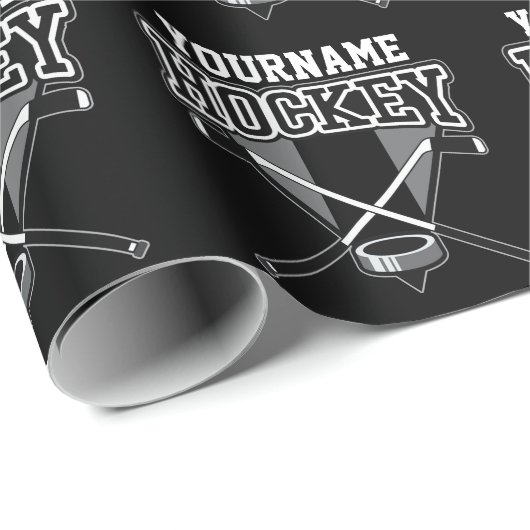 Persoonlijke NAAM Aangepaste PC-ploeg voor Hockey  Cadeaupapier (Rol Hoek)