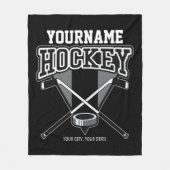 Persoonlijke NAAM Aangepaste PC-ploeg voor Hockey  Fleece Deken (Voorkant)