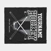 Persoonlijke NAAM Aangepaste PC-ploeg voor Hockey  Fleece Deken (Voorkant (Horizontaal))