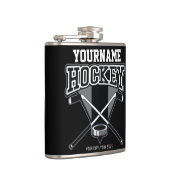 Persoonlijke NAAM Aangepaste PC-ploeg voor Hockey Heupfles (Rechts)