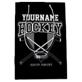 Persoonlijke NAAM Aangepaste PC-ploeg voor Hockey  Medium Cadeauzakje (Voorkant)