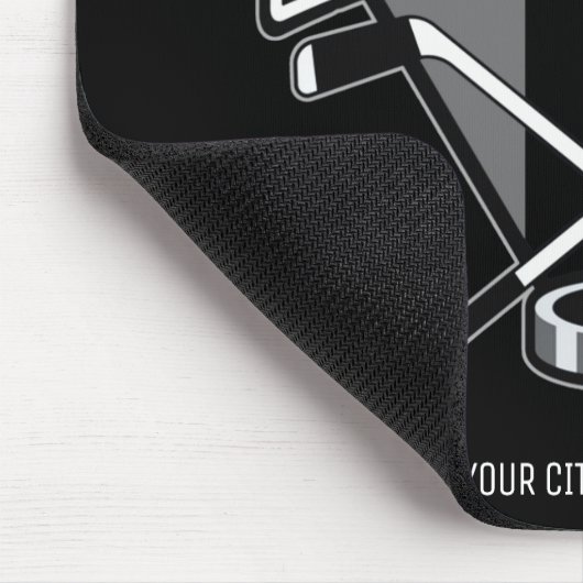 Persoonlijke NAAM Aangepaste PC-ploeg voor Hockey  Muismat (Hoek)