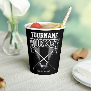 Persoonlijke NAAM Aangepaste PC-ploeg voor Hockey Papieren Bekers
