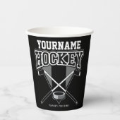 Persoonlijke NAAM Aangepaste PC-ploeg voor Hockey Papieren Bekers (Voorkant)