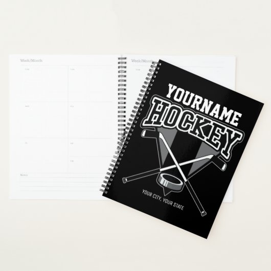 Persoonlijke NAAM Aangepaste PC-ploeg voor Hockey  Planner (Display)