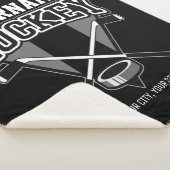 Persoonlijke NAAM Aangepaste PC-ploeg voor Hockey  Sherpa Deken (3/4)