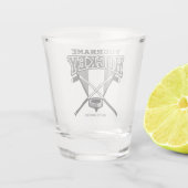 Persoonlijke NAAM Aangepaste PC-ploeg voor Hockey Shot Glas (Achterkant)