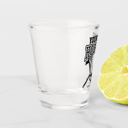 Persoonlijke NAAM Aangepaste PC-ploeg voor Hockey  Shot Glas (Links)