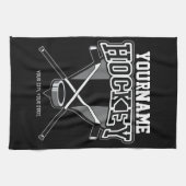 Persoonlijke NAAM Aangepaste PC-ploeg voor Hockey  Theedoek (Horizontaal)
