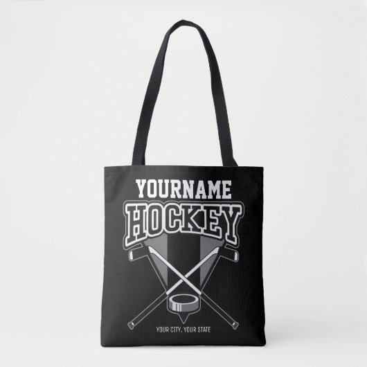 Persoonlijke NAAM Aangepaste PC-ploeg voor Hockey  Tote Bag (Voorkant)