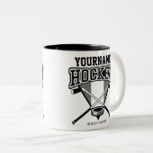 Persoonlijke NAAM Aangepaste PC-ploeg voor Hockey  Tweekleurige Koffiemok (Voorkant rechts)