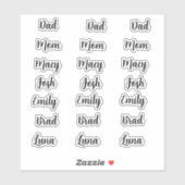 Persoonlijke naam Aangepaste Stickers (Vel)