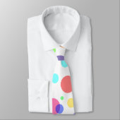 Persoonlijke naam aap regenboogstippen stropdas (Gebonden)