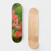 Persoonlijke naam, abstracte bloem persoonlijk skateboard (Voorkant)