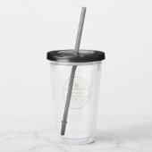 Persoonlijke naam acryl tumbler drinkbeker (Achterkant)
