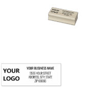 Persoonlijke naam Adres Bedrijfs Logo Stempel (Gestempeld)